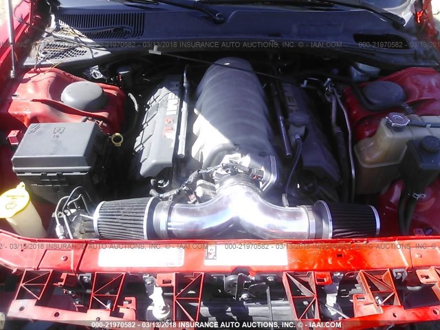 2B3CJ7DW5AH122577 - 2010 DODGE CHALLENGER SRT-8 红色 照片 10