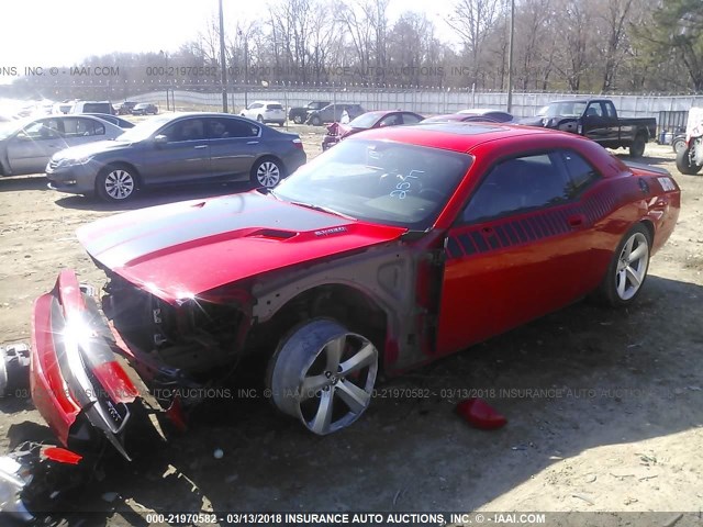 2B3CJ7DW5AH122577 - 2010 DODGE CHALLENGER SRT-8 红色 照片 2