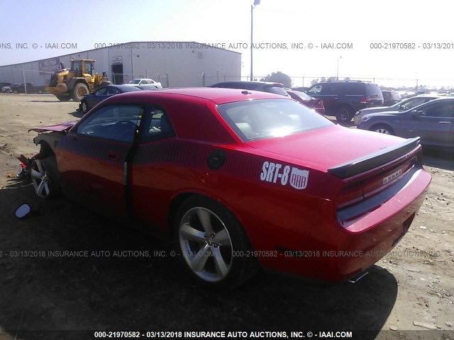 2B3CJ7DW5AH122577 - 2010 DODGE CHALLENGER SRT-8 红色 照片 3