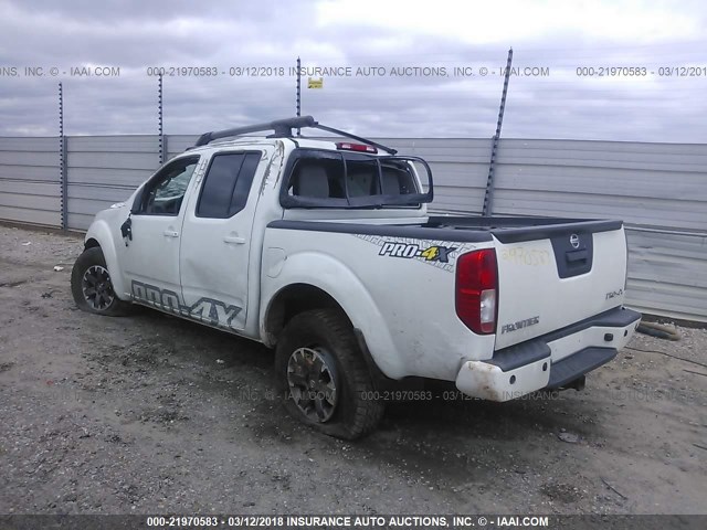 1N6AD0EV4EN739246 - 2014 NISSAN FRONTIER S/SV/SL/PRO-4X WHITE photo 3