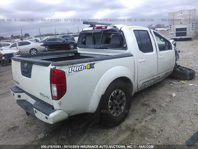 1N6AD0EV4EN739246 - 2014 NISSAN FRONTIER S/SV/SL/PRO-4X WHITE photo 4