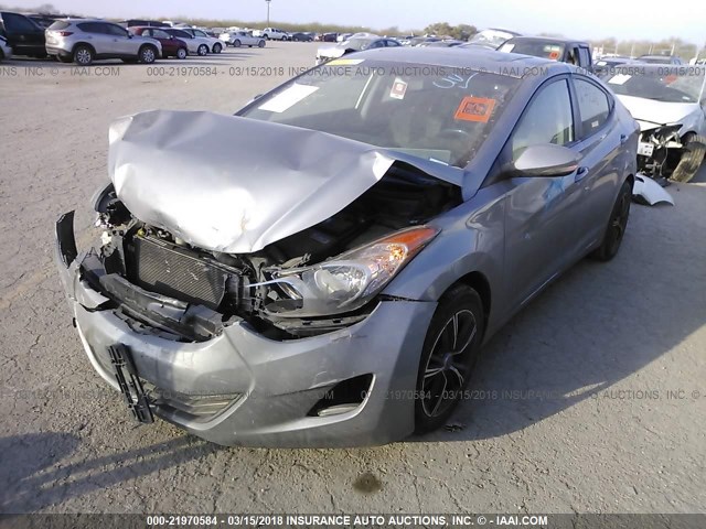 KMHDH4AEXCU275525 - 2012 HYUNDAI ELANTRA GLS/LIMITED SILVER photo 2