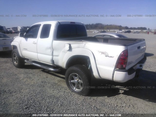 5TEUU42N76Z238832 - 2006 TOYOTA TACOMA ACCESS CAB Ақ фото 3
