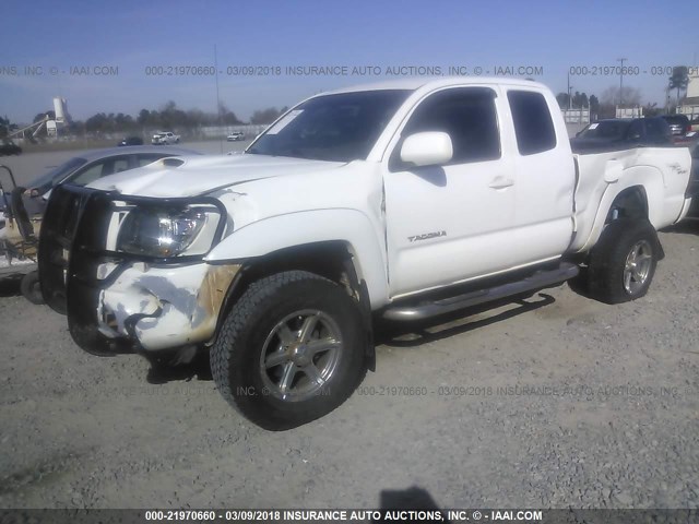 5TEUU42N76Z238832 - 2006 TOYOTA TACOMA ACCESS CAB WHITE photo 6