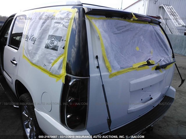 1GKFK63847J260130 - 2007 GMC YUKON DENALI WHITE photo 6