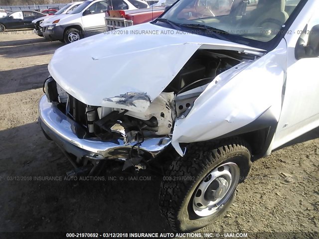 1GCDT196668267322 - 2006 CHEVROLET COLORADO WHITE photo 6