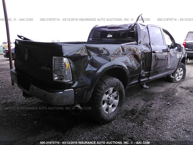 3C6UR5PL3EG280186 - 2014 RAM 2500 LONGHORN BLACK photo 4