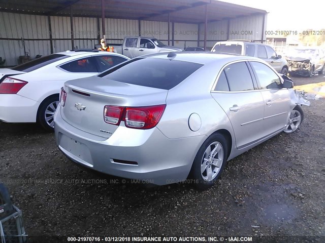 1G11B5SA2DF138068 - 2013 CHEVROLET MALIBU LS ვერცხლისფერი ფოტო 4