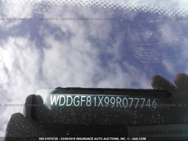 WDDGF81X99R077746 - 2009 MERCEDES-BENZ C 300 4MATIC BLACK photo 9