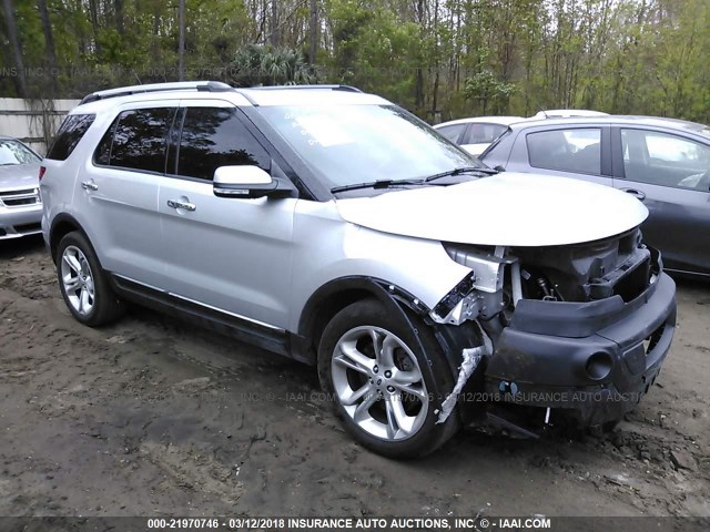 1FM5K7F8XFGC69222 - 2015 FORD EXPLORER LIMITED SILVER photo 1