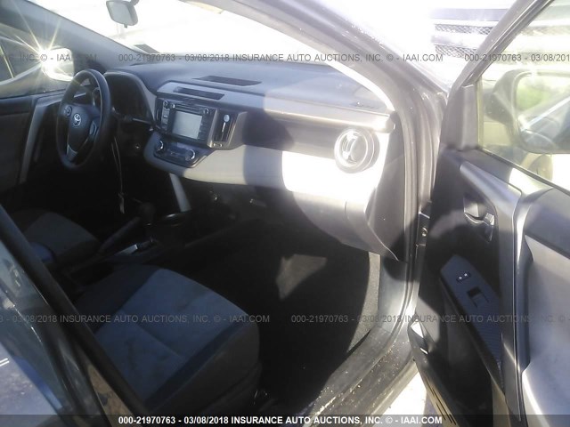 JTMWFREVXEJ018377 - 2014 TOYOTA RAV4 XLE GRAY photo 5