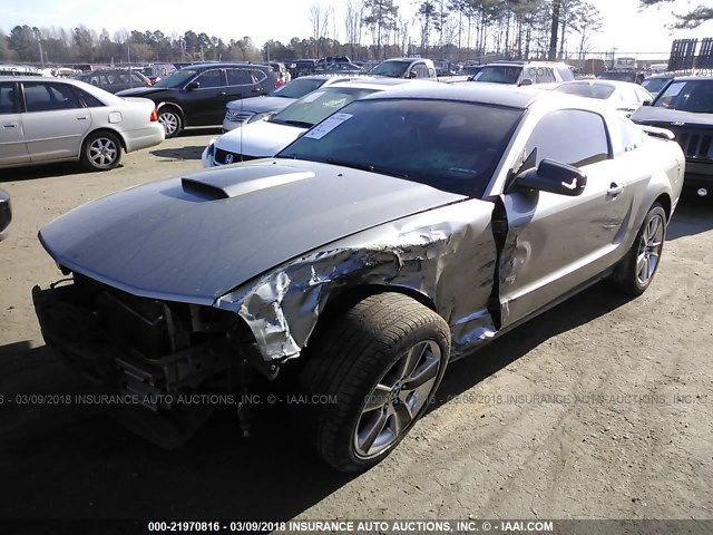 1ZVHT82H385138395 - 2008 FORD MUSTANG GT GRAY photo 6