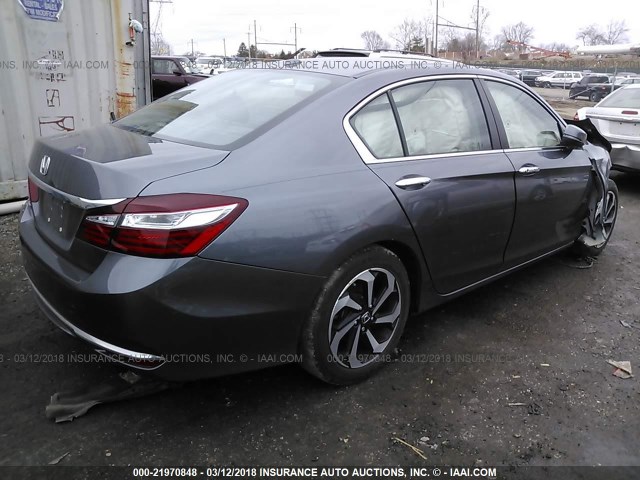 1HGCR2F74GA038260 - 2016 HONDA ACCORD EX GRAY photo 4