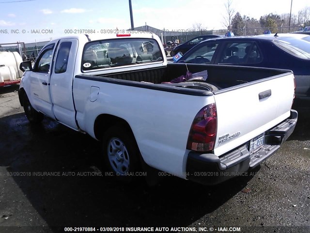 5TFTX4CN9DX030117 - 2013 TOYOTA TACOMA ACCESS CAB Weiß Foto 3