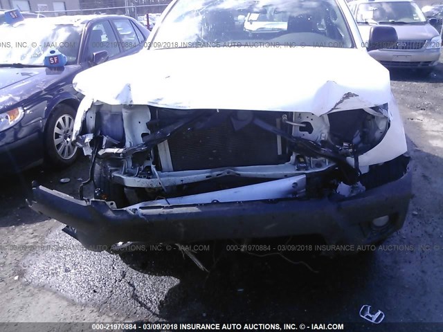 5TFTX4CN9DX030117 - 2013 TOYOTA TACOMA ACCESS CAB Weiß Foto 6