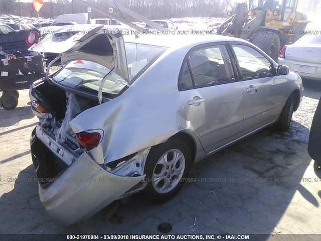 JTDBR32EX42045210 - 2004 TOYOTA COROLLA CE/LE GRAY photo 4