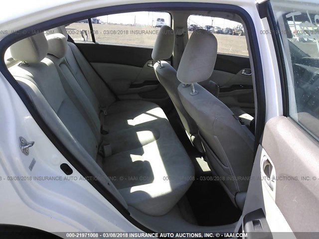 2HGFB2F86CH313150 - 2012 HONDA CIVIC EX WHITE photo 8