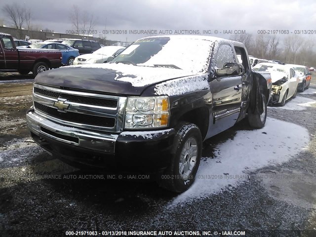 2GCEK23C791108604 - 2009 CHEVROLET SILVERADO K1500 LT BURGUNDY photo 2