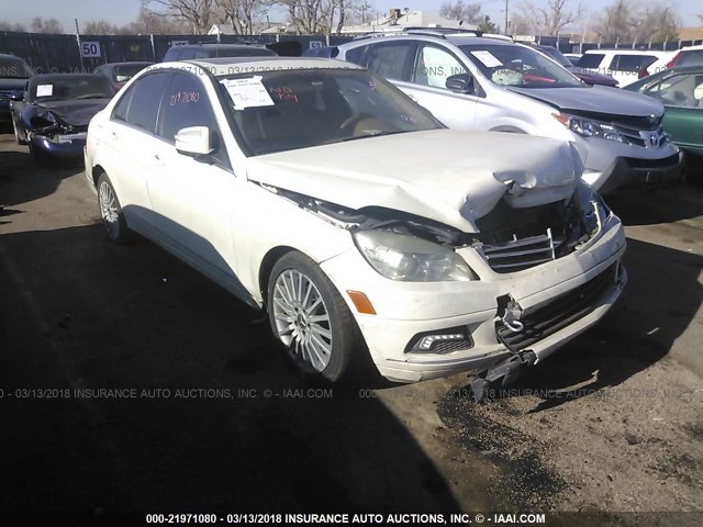 WDDGF81X28F078124 - 2008 MERCEDES-BENZ C 300 4MATIC WHITE photo 1