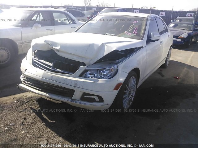 WDDGF81X28F078124 - 2008 MERCEDES-BENZ C 300 4MATIC WHITE photo 6