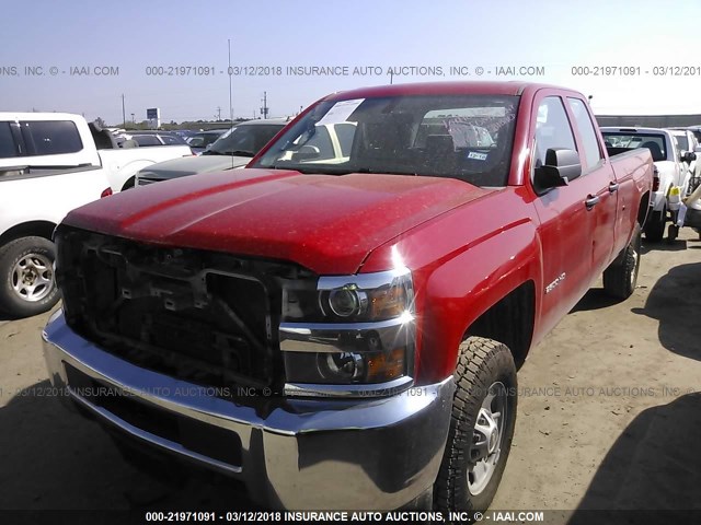 1GC2CUEG7FZ120704 - 2015 CHEVROLET SILVERADO C2500 HEAVY DUTY RED photo 2