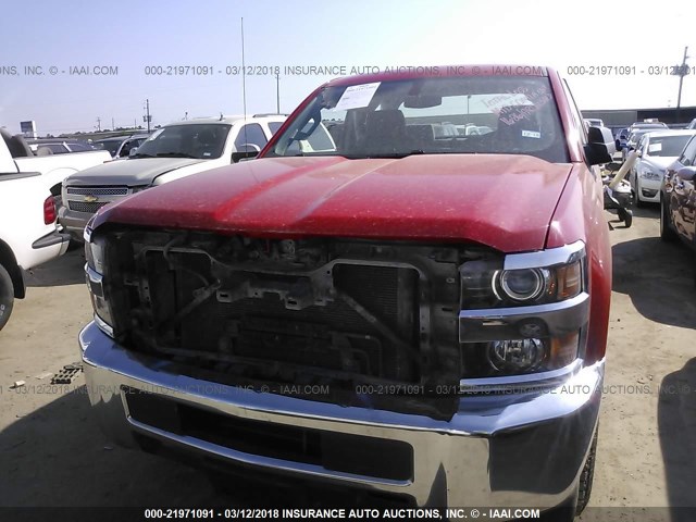 1GC2CUEG7FZ120704 - 2015 CHEVROLET SILVERADO C2500 HEAVY DUTY RED photo 6