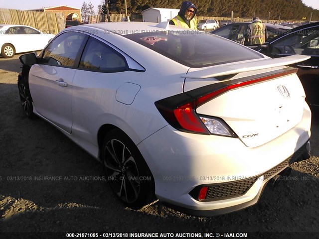 2HGFC3A57HH754101 - 2017 HONDA CIVIC SI WHITE photo 3