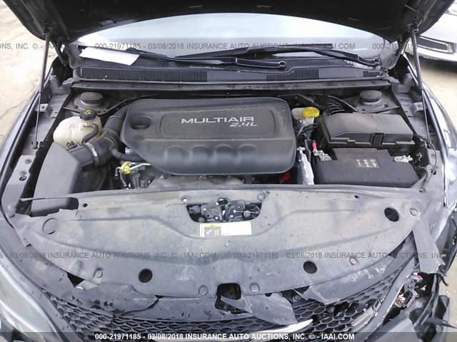 1C3CCCBB3GN172982 - 2016 CHRYSLER 200 S GRAY photo 10