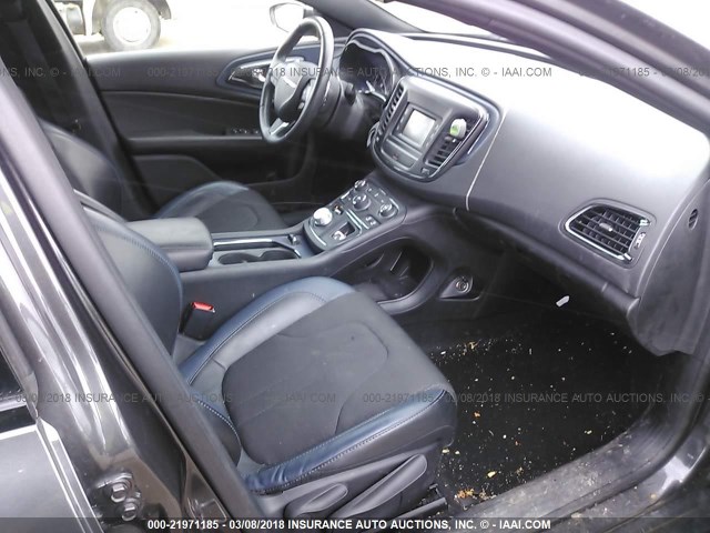 1C3CCCBB3GN172982 - 2016 CHRYSLER 200 S GRAY photo 5