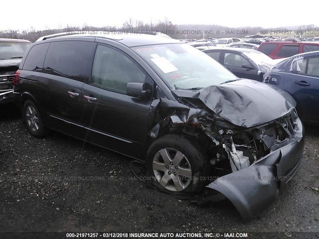 5N1BV28U68N117363 - 2008 NISSAN QUEST S/SE/SL GRAY photo 1