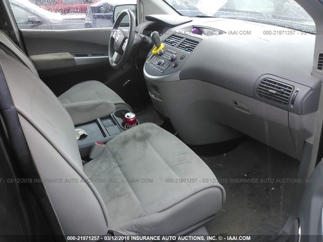 5N1BV28U68N117363 - 2008 NISSAN QUEST S/SE/SL GRAY photo 5