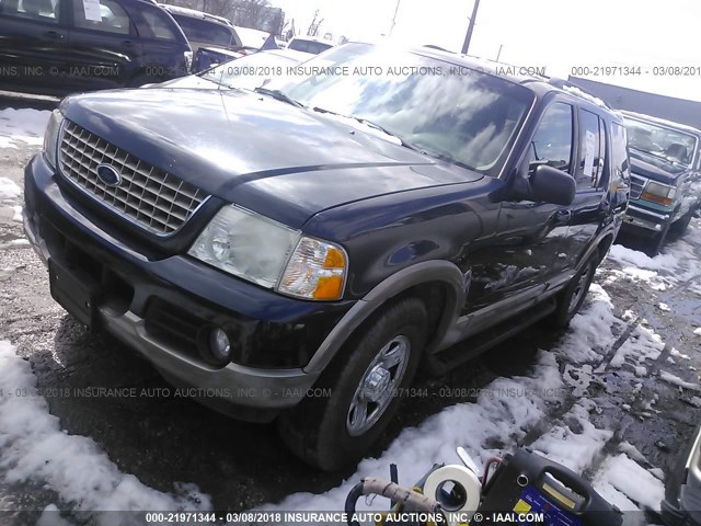 1FMDU74W52UB60704 - 2002 FORD EXPLORER EDDIE BAUER BLUE photo 2