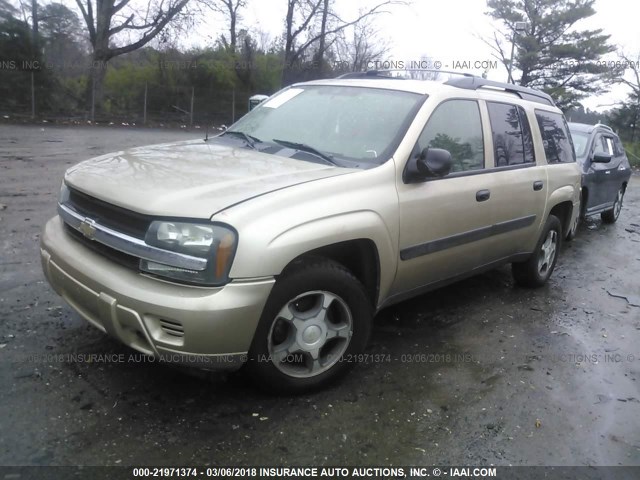 1GNET16S456169977 - 2005 CHEVROLET TRAILBLAZER EXT LS/EXT LT GOLD photo 2