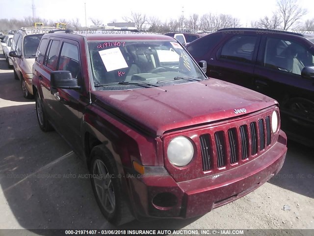 1J8FF28W88D608021 - 2008 JEEP PATRIOT SPORT RED photo 1