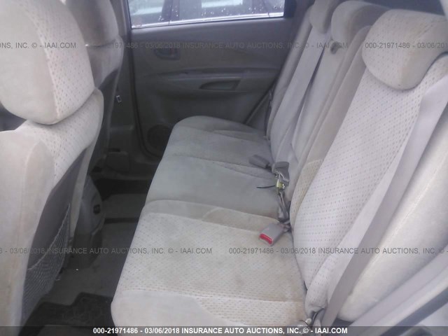 KM8JN12D05U065874 - 2005 HYUNDAI TUCSON GLS/LX GRAY photo 8