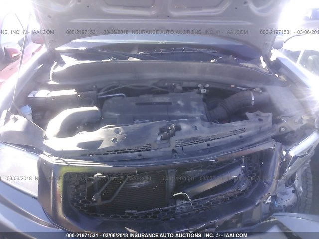 5FPYK1F52AB009735 - 2010 HONDA RIDGELINE RTL GRAY photo 10