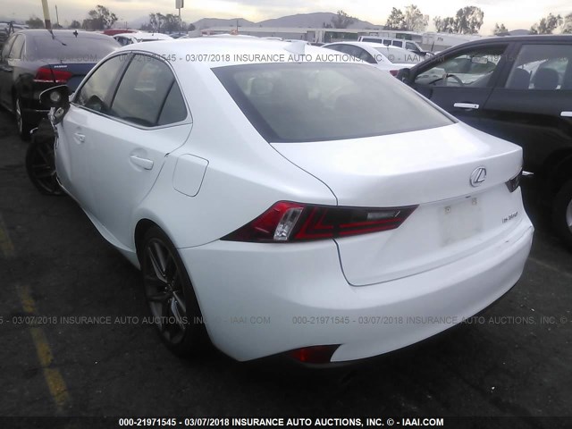 JTHBE1D25E5006087 - 2014 LEXUS IS 350 WHITE photo 3