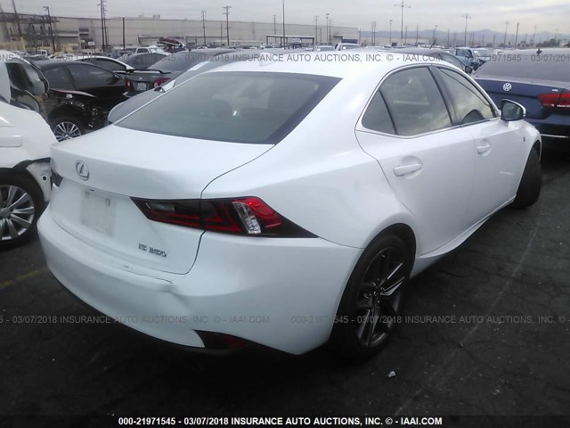 JTHBE1D25E5006087 - 2014 LEXUS IS 350 WHITE photo 4