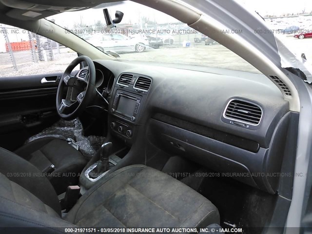 3VWPL7AJXEM608213 - 2014 VOLKSWAGEN JETTA TDI SILVER photo 5