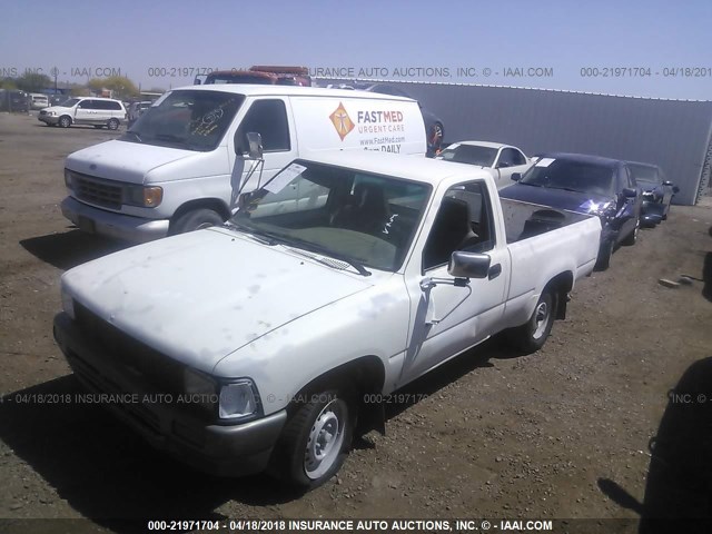 JT4RN81R3L5085766 - 1990 TOYOTA PICKUP 1/2 TON SHORT WHEELBASE WHITE photo 2