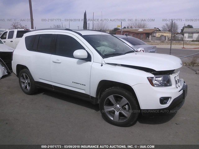 1C4NJCEA7GD700106 - 2016 JEEP COMPASS LATITUDE 白色 照片 1