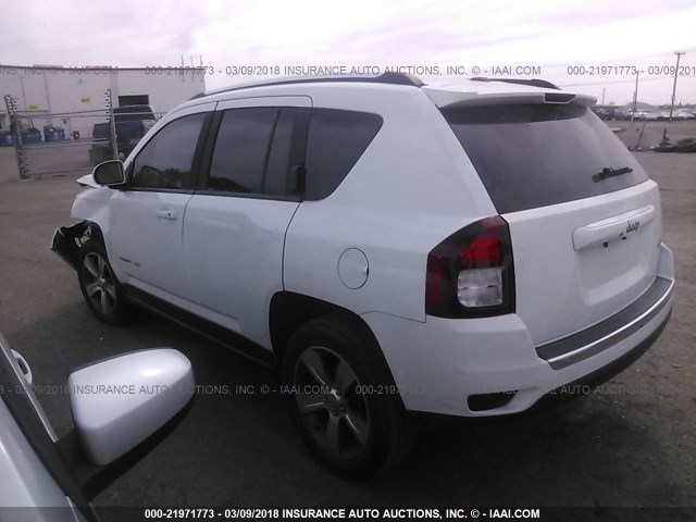 1C4NJCEA7GD700106 - 2016 JEEP COMPASS LATITUDE 白色 照片 3
