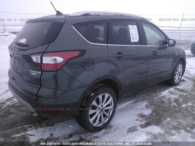 1FMCU9J97JUB09015 - 2018 FORD ESCAPE TITANIUM GRAY photo 4