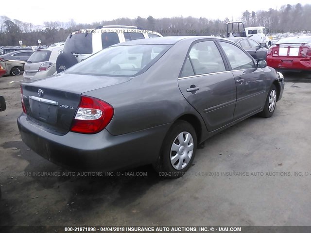 4T1BE32K34U937879 - 2004 TOYOTA CAMRY LE/XLE/SE GRAY photo 4