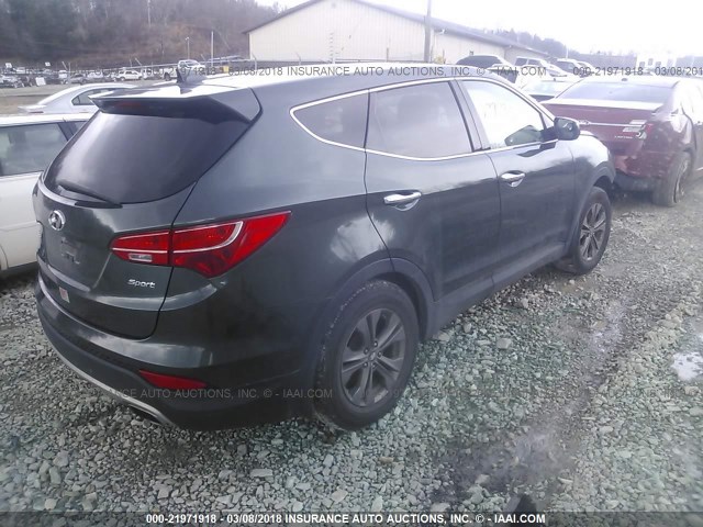 5XYZT3LB5DG123788 - 2013 HYUNDAI SANTA FE SPORT  GRAY photo 4