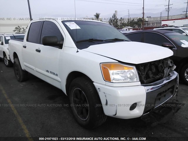 1N6AA0EK2AN304802 - 2010 NISSAN TITAN XE/SE/LE WHITE photo 1