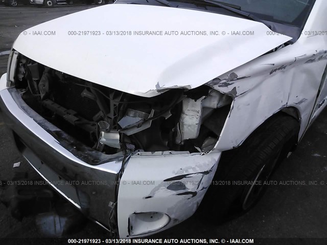 1N6AA0EK2AN304802 - 2010 NISSAN TITAN XE/SE/LE WHITE photo 6