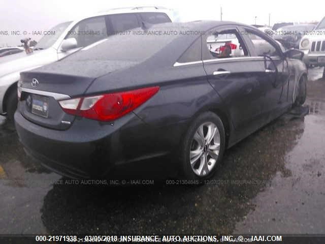 5NPEC4AC1DH539216 - 2013 HYUNDAI SONATA SE/LIMITED 灰色 照片 4