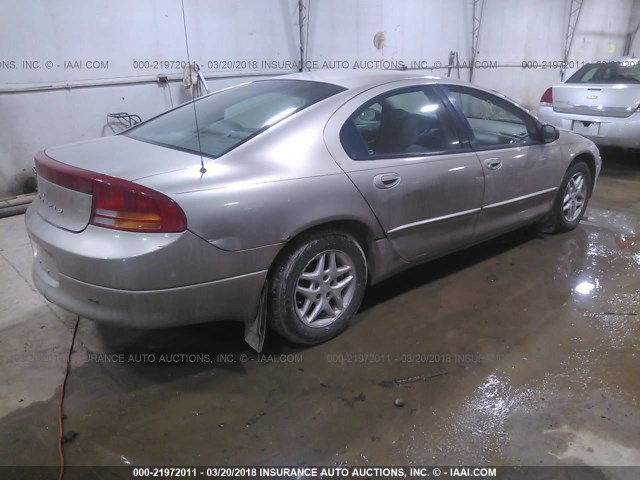 2B3HD46R22H126624 - 2002 DODGE INTREPID SE GOLD photo 4