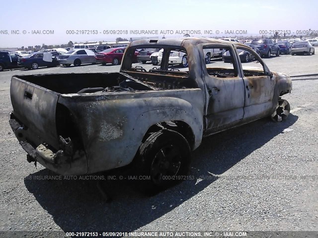 5TEJU62N98Z556128 - 2008 TOYOTA TACOMA DOUBLE CAB PRERUNNER BROWN photo 4